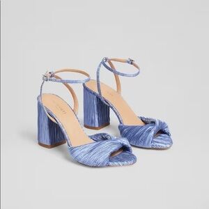 NWT LK Bennett Lilith blue twist heels